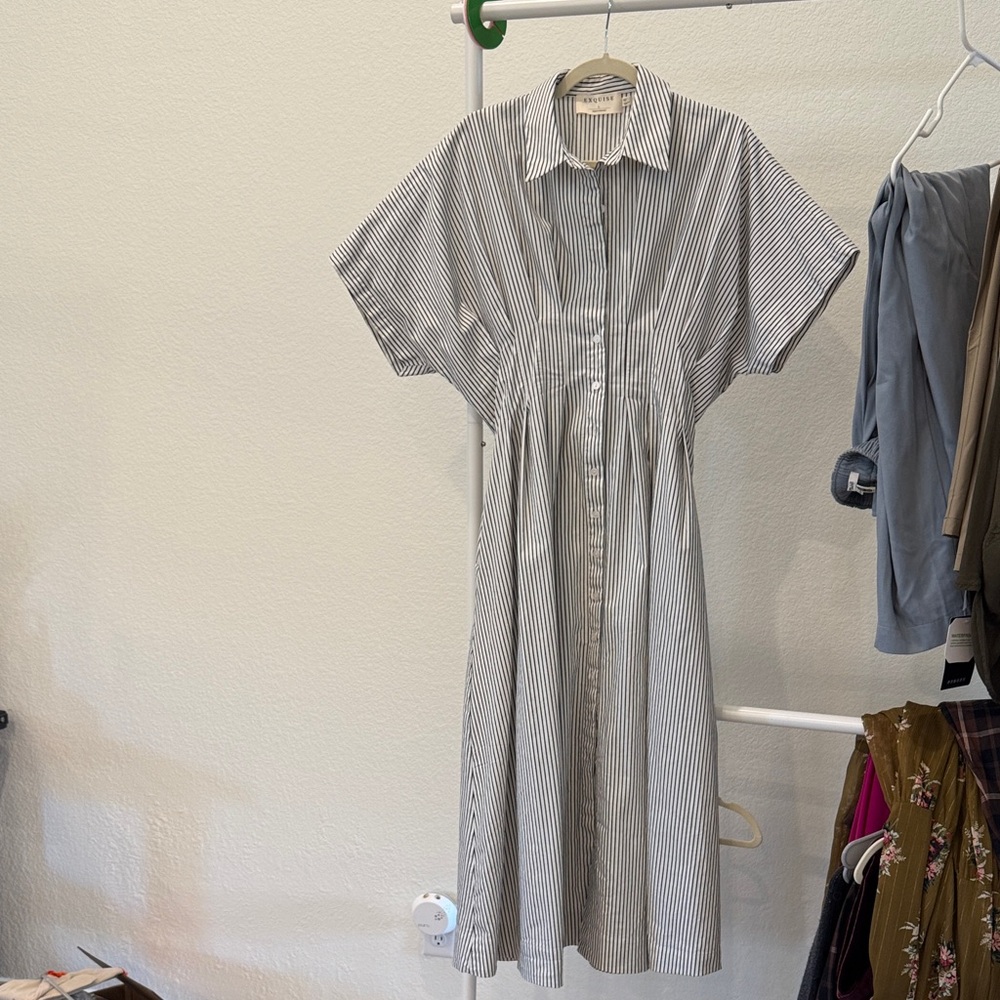 Anthropologie Tobie Button-Up Midi Dress